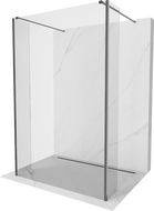 Mexen Kioto ścianka prysznicowa wolnostojąca 105 x 30 x 30 cm, transparent, gun gray szczotkowany - 800-105-030-222-66-00-030