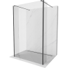 Mexen Kioto ścianka prysznicowa wolnostojąca 100 x 30 x 30 cm, transparent, czarna - 800-100-030-222-70-00-030