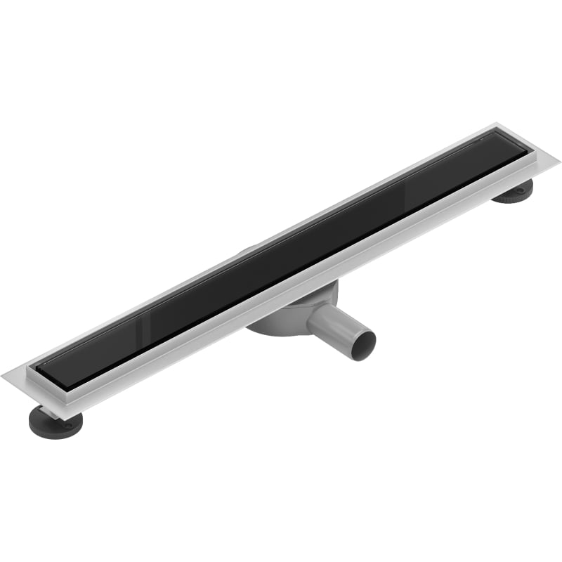 Mexen Flat 360° MGB odpływ liniowy obrotowy 50 cm, czarne szkło - 1026050-40
