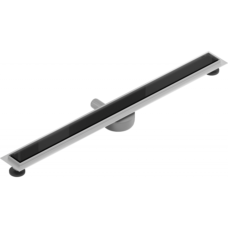 Mexen Flat 360° MGB odpływ liniowy obrotowy 80 cm, czarne szkło - 1026080-40