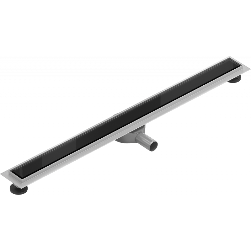 Mexen Flat 360° MGB odpływ liniowy obrotowy 80 cm, czarne szkło - 1026080-40