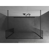 Mexen Kioto ścianka prysznicowa wolnostojąca 125 x 30 x 30 cm, transparent, gun metal - 800-125-030-222-95-00-030