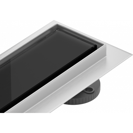 Mexen Flat 360° MGB odpływ liniowy obrotowy 100 cm, czarne szkło - 1026100-40