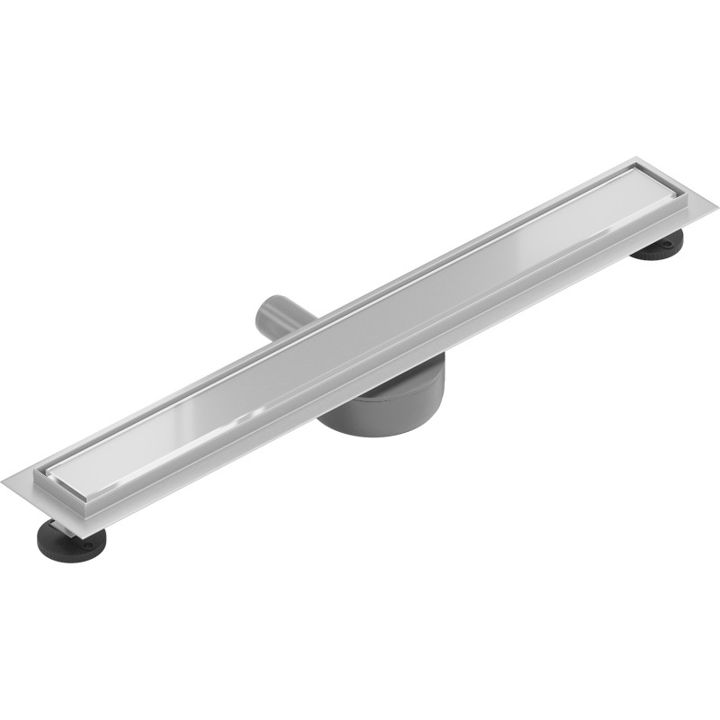 Mexen Flat 360° MGW odpływ liniowy obrotowy 50 cm, białe szkło - 1027050-40