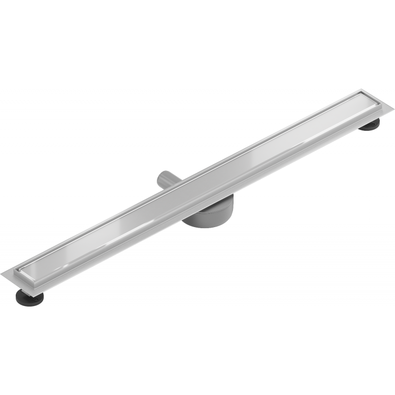 Mexen Flat 360° MGW odpływ liniowy obrotowy 90 cm, białe szkło - 1027090-40