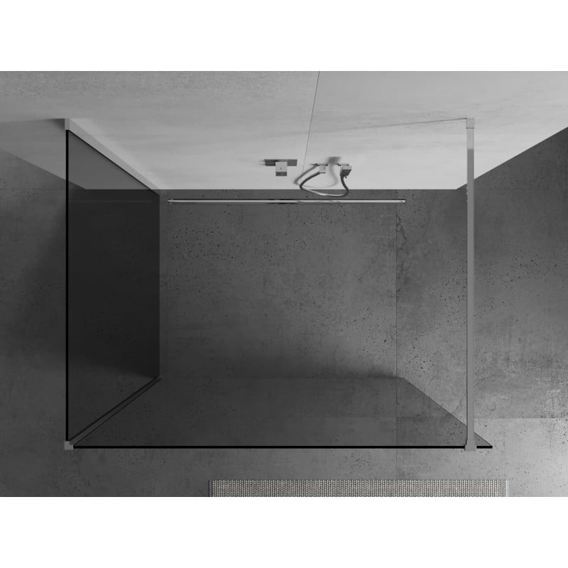 Mexen Kioto ścianka prysznicowa Walk-in 130 x 75 cm, transparent, chrom - 800-130-212-01-00-075