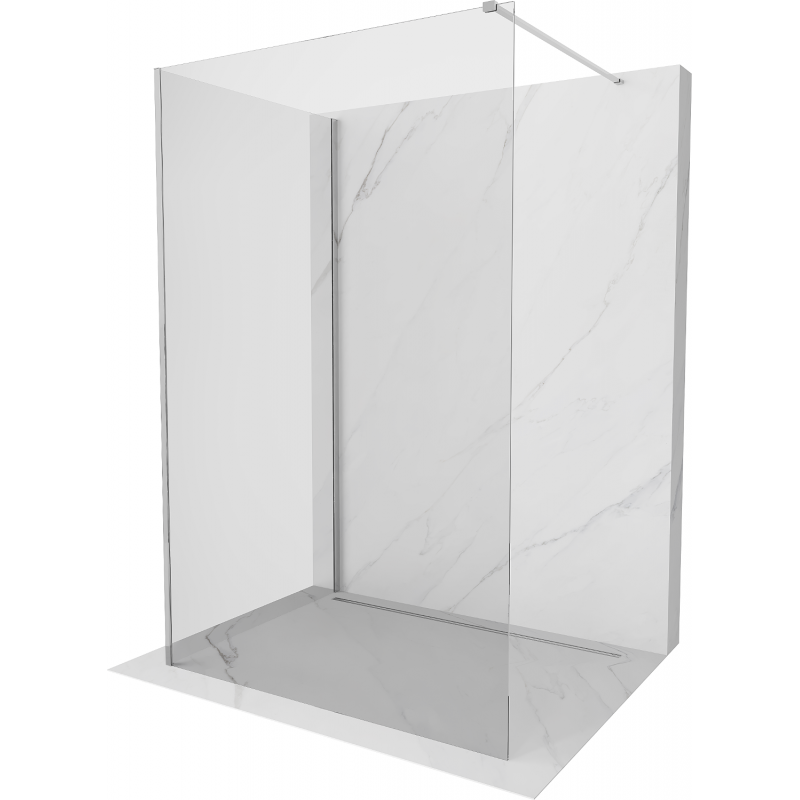 Mexen Kioto ścianka prysznicowa Walk-in 90 x 80 cm, transparent, chrom - 800-090-212-01-00-080