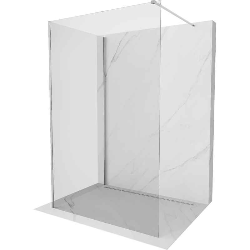 Mexen Kioto ścianka prysznicowa Walk-in 135 x 80 cm, transparent, chrom - 800-135-212-01-00-080