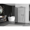Mexen Kioto ścianka prysznicowa Walk-in 130 x 100 cm, czarna ramka, chrom - 800-130-212-01-70-100