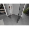 Mexen Kioto ścianka prysznicowa Walk-in 145 x 90 cm, transparent, miedź szczotkowana - 800-145-202-65-00-090