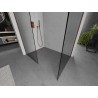 Mexen Kioto ścianka prysznicowa Walk-in 160 x 90 cm, transparent, miedź szczotkowana - 800-160-202-65-00-090