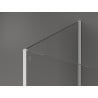 Mexen Kioto ścianka prysznicowa Walk-in 140 x 105 cm, transparent, biała - 800-140-212-20-00-105