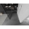 Mexen Kioto ścianka prysznicowa Walk-in 110 x 80 cm, czarna ramka, biała - 800-110-212-20-70-080