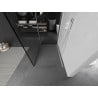 Mexen Kioto ścianka prysznicowa Walk-in 130 x 80 cm, czarna ramka, biała - 800-130-212-20-70-080