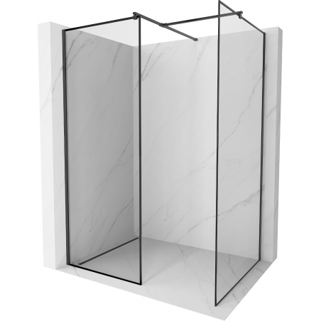 Mexen Kioto ścianka prysznicowa Walk-in 100 x 70 cm, czarna ramka, czarna - 800-100-202-70-70-070