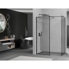 Mexen Kioto ścianka prysznicowa Walk-in 110 x 110 cm, czarna ramka, czarna - 800-110-202-70-70-110