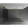 Mexen Kioto ścianka prysznicowa Walk-in 125 x 70 cm, transparent, złota - 800-125-212-50-00-070
