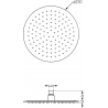 Mexen Kai DR70 zestaw wannowo-prysznicowy podtynkowy z deszczownicą 25 cm, biały - 77602DR70251-20