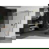 Mexen Kioto ścianka prysznicowa Walk-in 120 x 80 cm, czarna ramka, złota - 800-120-212-50-70-080
