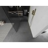 Mexen Kioto ścianka prysznicowa Walk-in 130 x 70 cm, transparent, złota szczotkowana - 800-130-212-55-00-070
