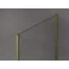 Mexen Kioto ścianka prysznicowa Walk-in 135 x 70 cm, transparent, złota szczotkowana - 800-135-212-55-00-070