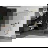 Mexen Kioto ścianka prysznicowa Walk-in 140 x 80 cm, transparent, złota szczotkowana - 800-140-212-55-00-080