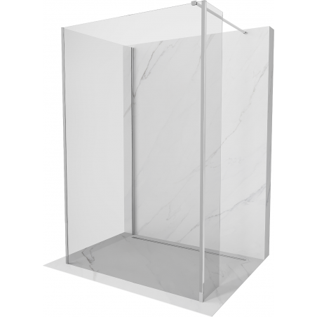 Mexen Kioto ścianka prysznicowa Walk-in 140 x 115 x 30 cm, transparent, chrom - 800-140-115-221-01-00-030
