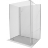 Mexen Kioto ścianka prysznicowa Walk-in 100 x 80 x 40 cm, transparent, chrom - 800-100-080-221-01-00-040