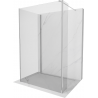 Mexen Kioto ścianka prysznicowa Walk-in 140 x 85 x 40 cm, transparent, chrom - 800-140-085-221-01-00-040