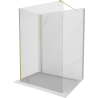 Mexen Kioto ścianka prysznicowa Walk-in 120 x 110 cm, transparent, złota szczotkowana - 800-120-212-55-00-110