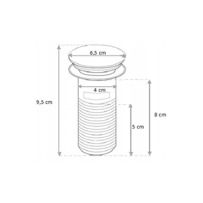 Mexen półsyfon umywalkowy kwadratowy z korkiem ceramicznym klik-klak, z przelewem, chrom/biały - 7992060-02