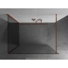 Mexen Kioto ścianka prysznicowa Walk-in 100 x 90 cm, transparent, różowe złoto - 800-100-212-60-00-090