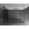Mexen Kioto ścianka prysznicowa Walk-in 125 x 90 cm, transparent, różowe złoto - 800-125-212-60-00-090