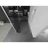 Mexen Kioto ścianka prysznicowa Walk-in 125 x 70 x 30 cm, transparent, biała - 800-125-070-221-20-00-030