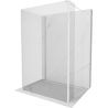 Mexen Kioto ścianka prysznicowa Walk-in 110 x 95 x 30 cm, transparent, biała - 800-110-095-221-20-00-030