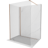 Mexen Kioto ścianka prysznicowa Walk-in 100 x 70 cm, transparent, miedź szczotkowana - 800-100-212-65-00-070