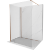 Mexen Kioto ścianka prysznicowa Walk-in 90 x 85 cm, transparent, miedź szczotkowana - 800-090-212-65-00-085
