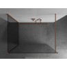 Mexen Kioto ścianka prysznicowa Walk-in 125 x 100 cm, transparent, miedź szczotkowana - 800-125-212-65-00-100
