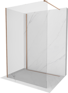 Mexen Kioto ścianka prysznicowa Walk-in 110 x 105 cm, transparent, miedź szczotkowana - 800-110-212-65-00-105