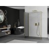 Mexen Kioto ścianka prysznicowa Walk-in 120 x 70 x 30 cm, transparent, złota - 800-120-070-221-50-00-030