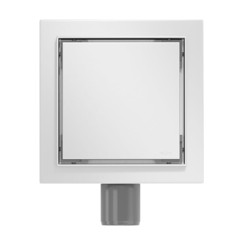 Mexen Flat-Q M13 wpust podłogowy kwadratowy 12 x 12 cm, inox - 1010012