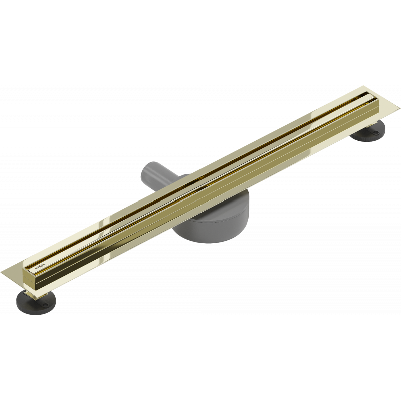 Mexen Flat 360° Slim odpływ liniowy obrotowy 60 cm, złoty - 1541060
