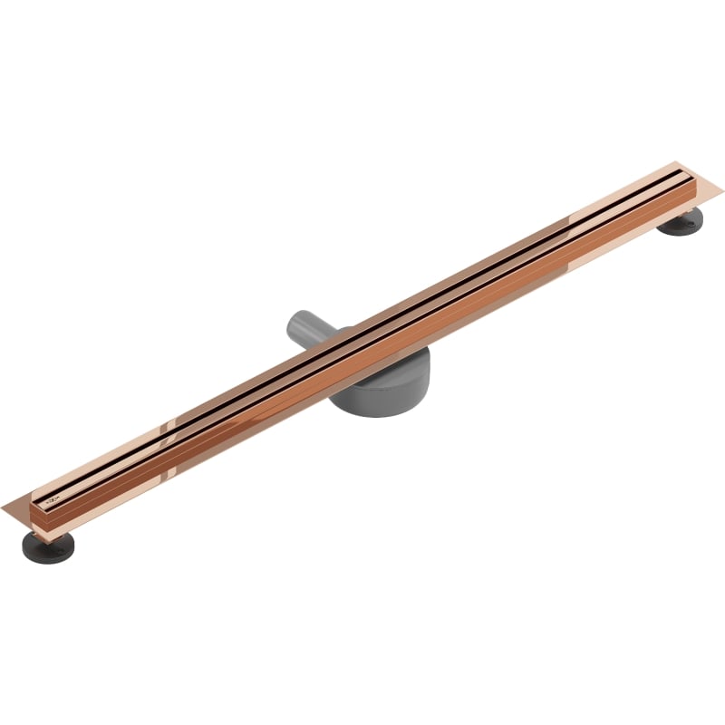 Mexen Flat 360° Slim odpływ liniowy obrotowy 90 cm, różowe złoto - 1641090