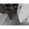 Mexen Kioto ścianka prysznicowa Walk-in 135 x 90 x 30 cm, transparent, złota - 800-135-090-221-50-00-030