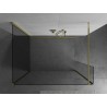 Mexen Kioto ścianka prysznicowa Walk-in 135 x 90 x 30 cm, transparent, złota - 800-135-090-221-50-00-030