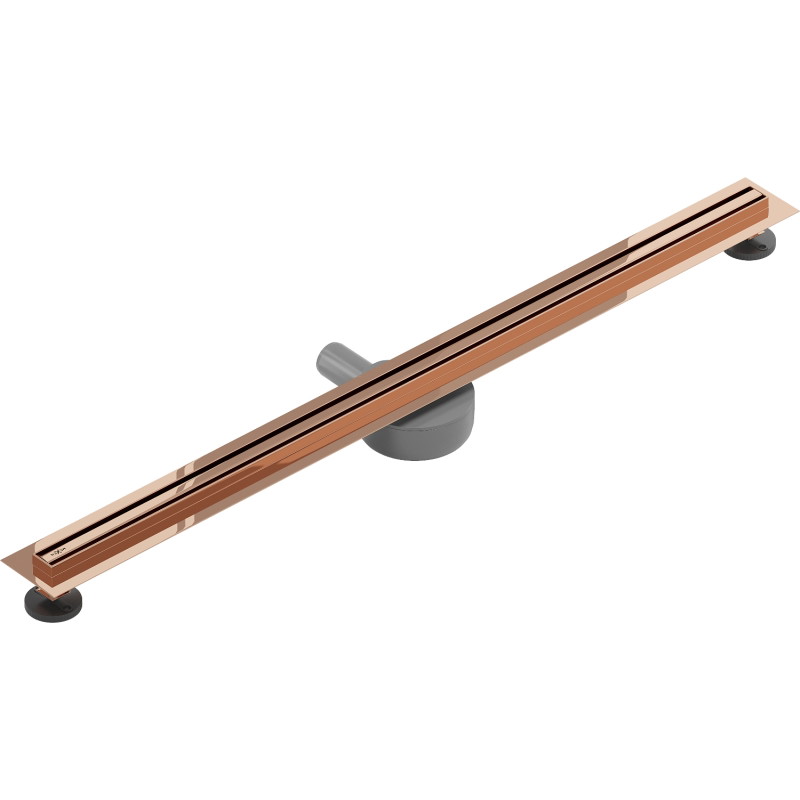 Mexen Flat 360° Slim odpływ liniowy obrotowy 80 cm, różowe złoto - 1641080