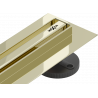 Mexen Flat 360° Slim odpływ liniowy obrotowy 120 cm, złoty - 1541120