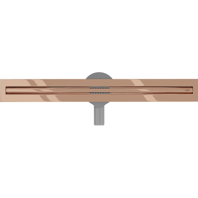 Mexen Flat 360° Slim odpływ liniowy obrotowy 60 cm, różowe złoto - 1641060