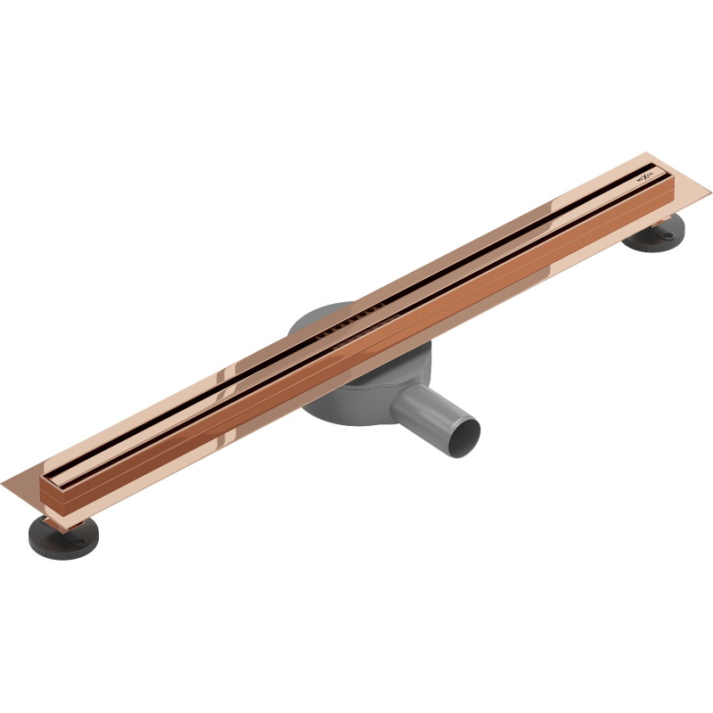 Mexen Flat 360° Slim odpływ liniowy obrotowy 60 cm, różowe złoto - 1641060