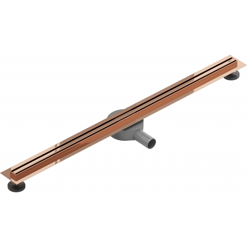Mexen Flat 360° Slim odpływ liniowy obrotowy 100 cm, różowe złoto - 1641100